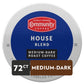 Community Coffee House Blend Coffee Pods, Medium Dark Roast, 72 Count, Compatible with Keurig 2.0, Natural