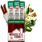 Wenzels Farm Jalapeno Cheddar Snack Sticks, Gluten-Free, High Protein, Low Carb, 32 Sticks (16 Packs of 2)