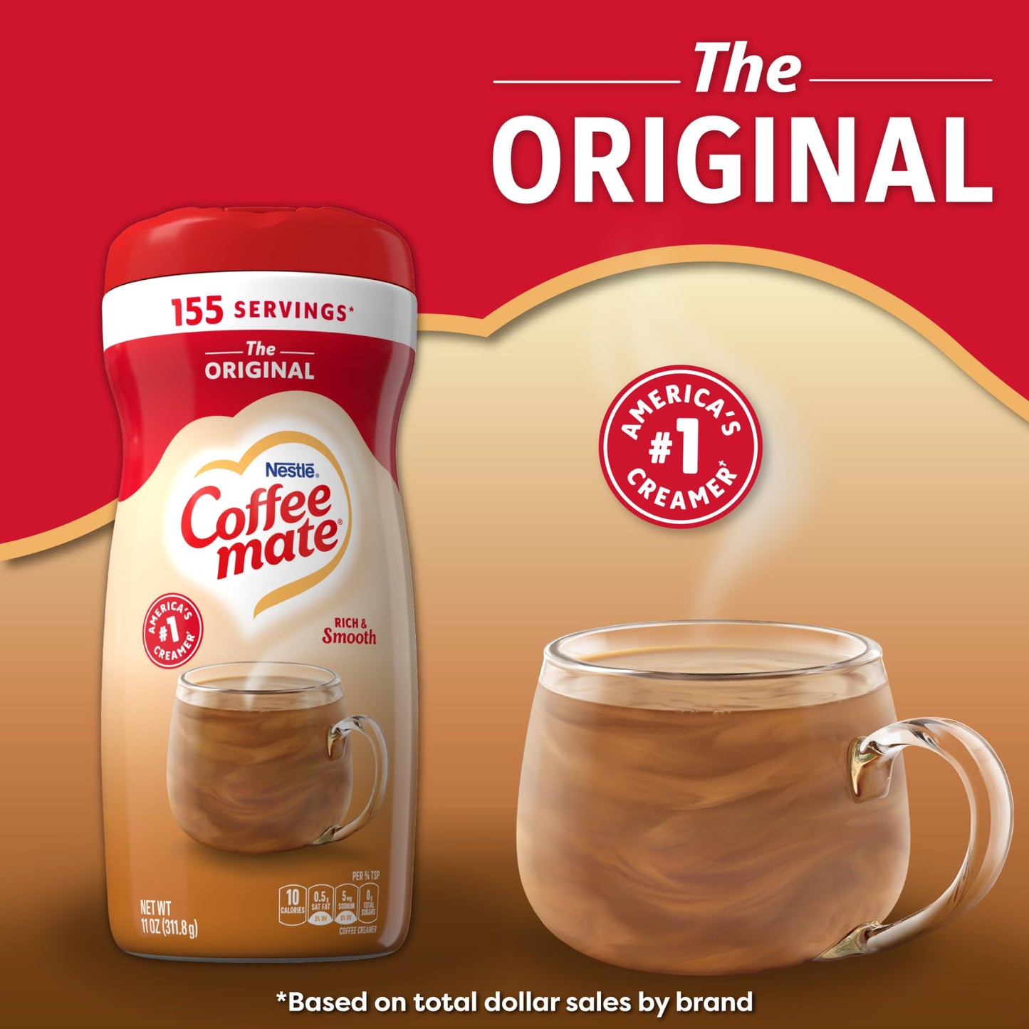 Coffee Mate The Original Powder Creamer, 11 Oz (Pack Of 4)