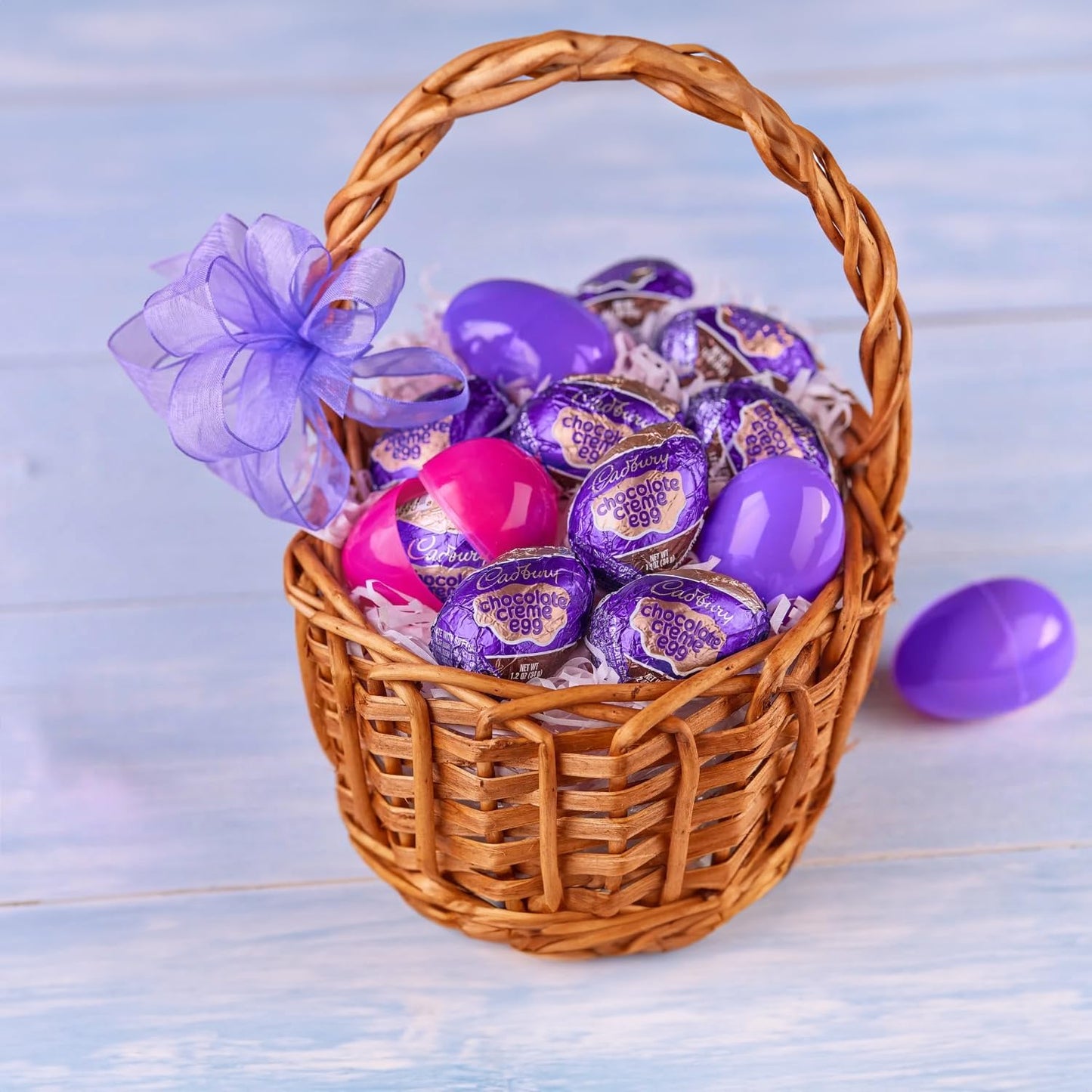 Cadbry Chocolate Creme Eggs 1.2Oz 48 Count Easter Candy - Milkchocolate With Soft Chocolate Creme Center, For Egg Hubt, Basket S