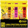 immi Ramen Variety Pack - Bold Flavors, Better Noodles - High Protein, Low Carb, Plant Based - Spicy Beef, Black Garlic Chicken,