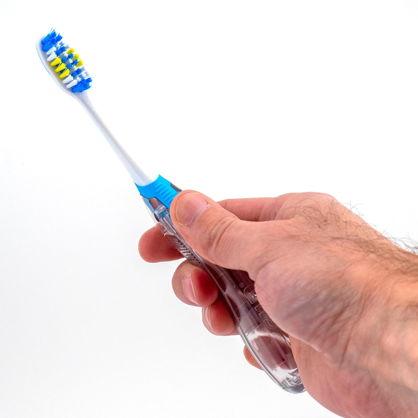 Gum Travel Toothbrush With Antibacterial Bristles, Folding Handle, Soft Bristles, Compact, 2 Count