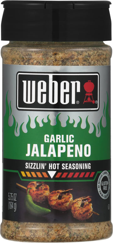 Weber Garlic Jalapeno Seasoning, 5.75 Ounce Shaker (Pack Of 6)