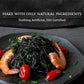 Black Hut Squid Ink Pasta - 8.8oz/ 250g, Skinny Capellini, Natural Ingredients, Spaghetti for Halloween Food, Angel Hair Pasta f