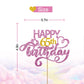 Pink Glitter Happy 65Th Birthday Cake Topper, Sixty Five Years Old Birthday Party Cake Decor, Gold Number 65 Birthday Party Supp