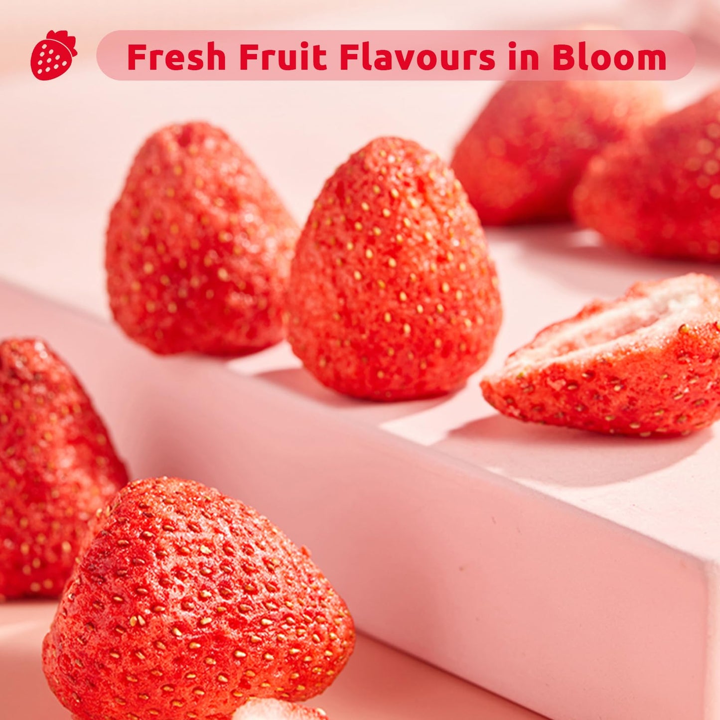 Whole Freeze-Dried Strawberries - 6.7 Oz / 190G | Single-Ingredient | Select Harvest Freeze-Dried Fruit In Bulk | No Sugar Added