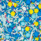 Sprinkles For Cake, Cookie, Cupcake Decorating, And Baking - Summer Cake Decorations Sprinkles And Toppings In Bright Blue Jimmies, Yellow Nonpareils And Pink Confetti Quin With Sun Candy Sprinkles