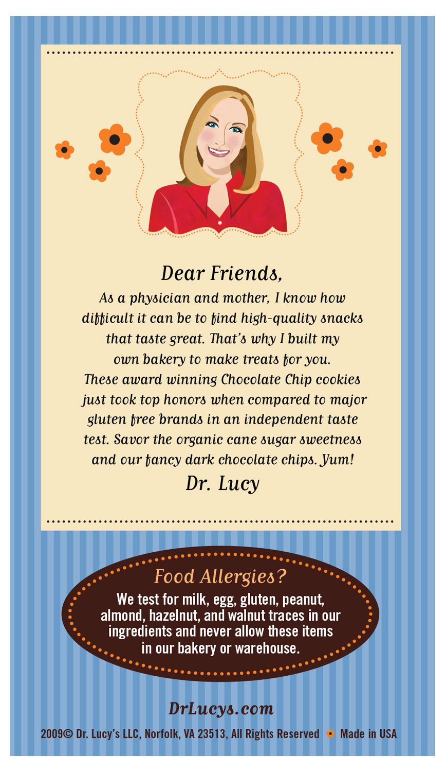 Lucy'S Chocolate Chip Cookies, 5.5 Ounce Boxes (Pack Of 8)