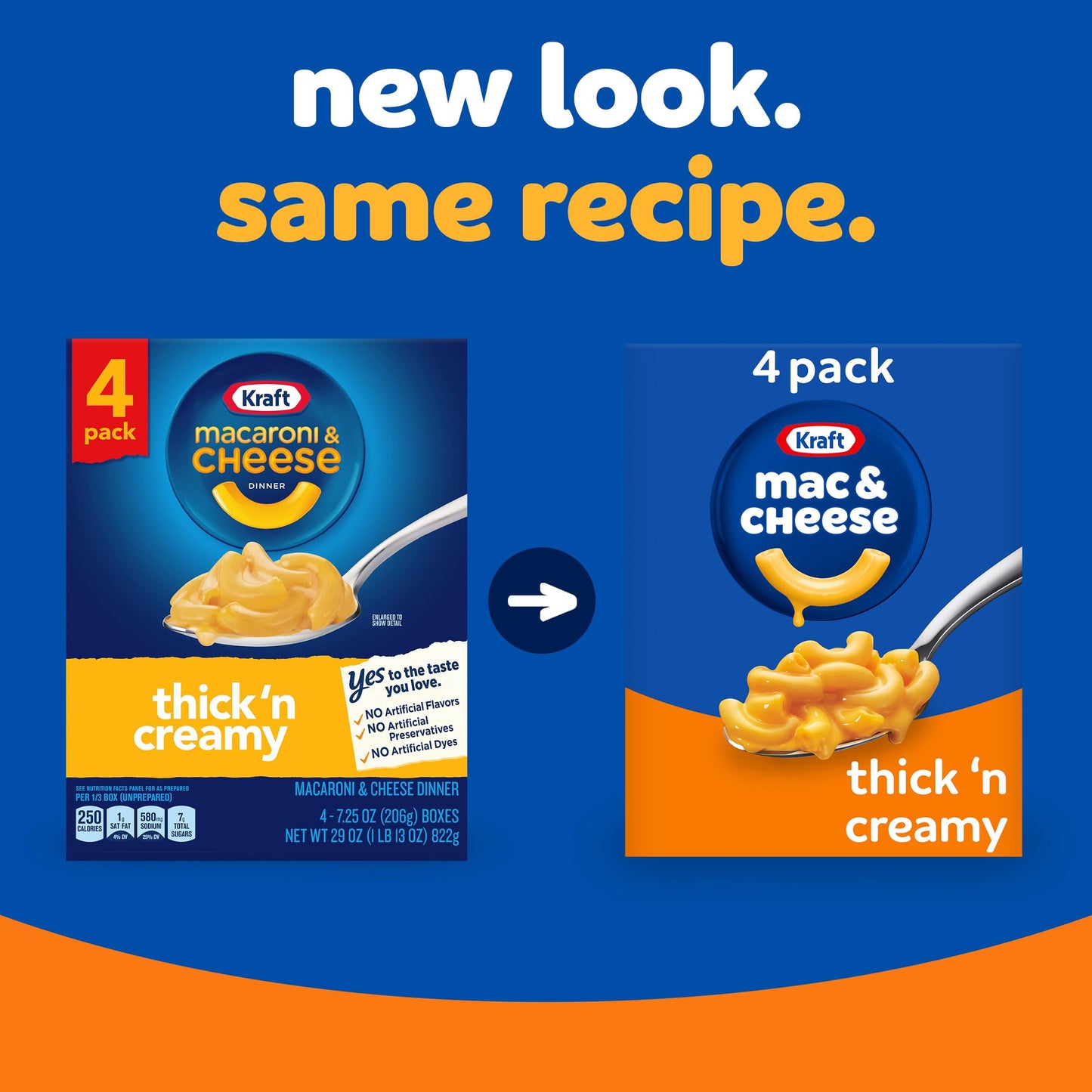 Kraft Thick n Creamy Macaroni & Cheese Dinner (4 ct Pack, 7.25oz Boxes)