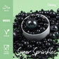 Cobakey Black Pearl Sugar Sprinkles for Cake Decorations, 3.52 oz - Ideal for Cupcakes, Weddings, Parties, and Holidays