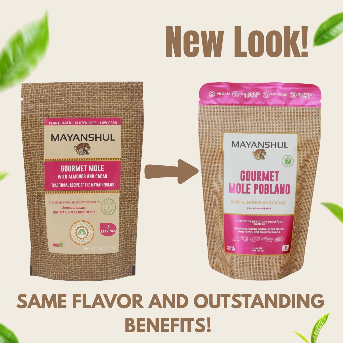 MAYANSHUL Mole Sauce I Gourmet Mole Poblano, Mole Negro | No Fillers: Seed Oil Free, No Added Sugar, No Gluten | Healthy option: