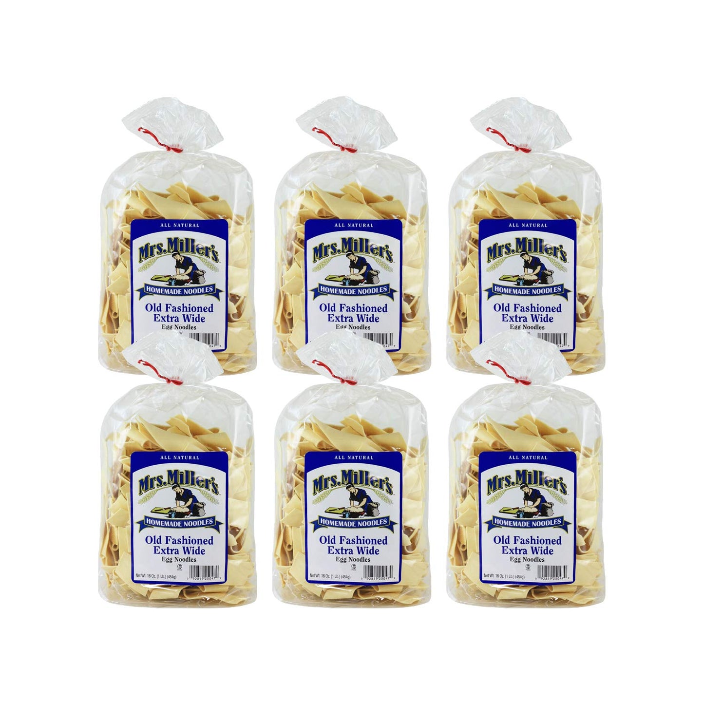 Extra Wide Old Fashioned Noodles 16 Ounces (Case of 6)