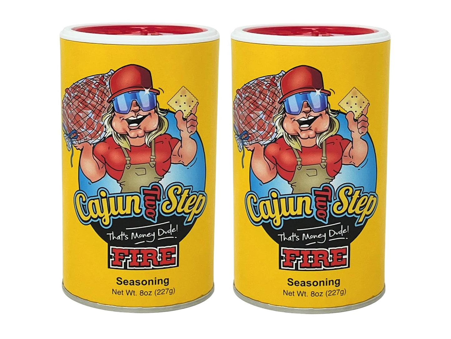 Cajun Two Step Seasoning By Stalekracker - 2 Pck, Fire Seasoning For Authentic Creole Louisiana Cuisine (16 Oz.)