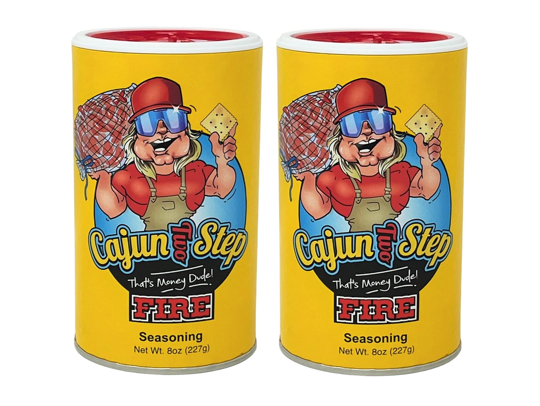 Cajun Two Step Seasoning By Stalekracker - 2 Pck, Fire Seasoning For Authentic Creole Louisiana Cuisine (16 Oz.)