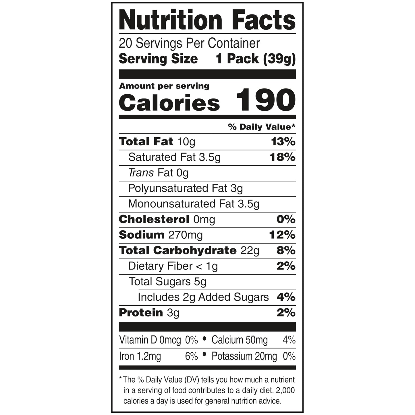 Lance Sandwich Crackers, Captains Wafers Cream Cheese and Chives, 20 Packs, 6 Sandwiches Each
