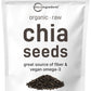 Organic Chia Seeds  4lbs | Raw Chia Seed Source | Rich in Essential Fiber  Vegan Omega-3  & Plant Based Protein | Great for Baking  Smoothies  Pudding  & Oatmeal | Non-GMO  Gluten Free