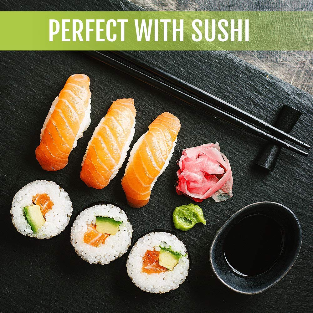 Best of Thailand Japanese Pink Pickled Sushi Ginger | No MSG | 2 Jars of 12oz Fresh Sliced Young Gari Pickled Ginger in Sweet Pi