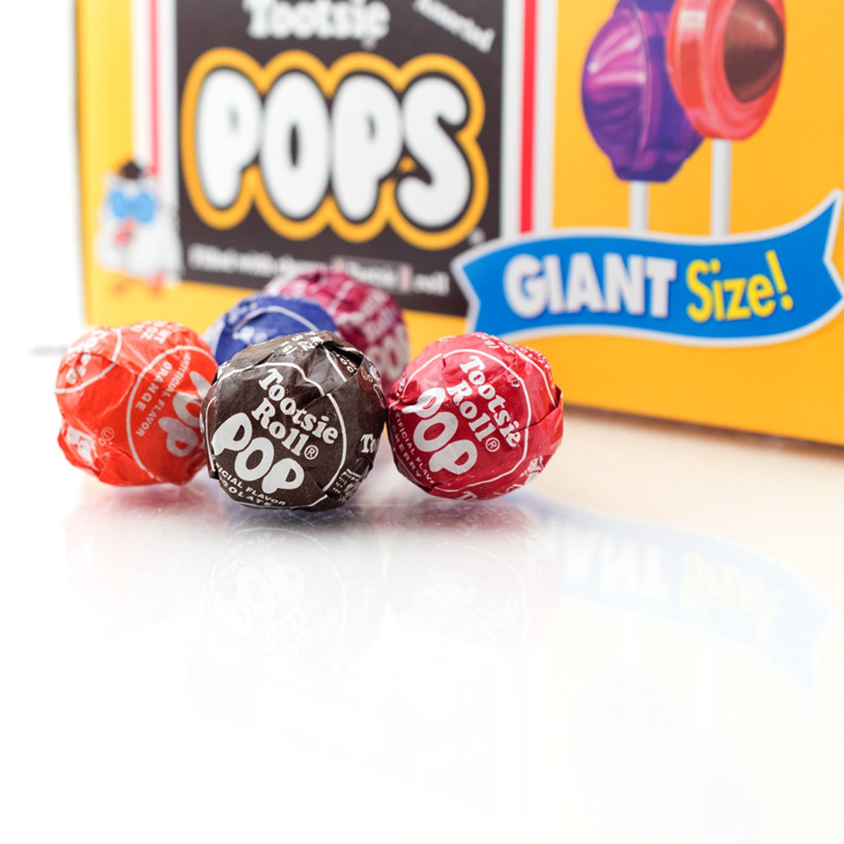 Tootsie Roll Tootsie Pops Giant Candy - Assorted Flavors - 72 Count - Peanut Free, Gluten Free, Orange - Model 4839468