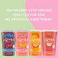 JOYBA Strawberry Rose Bubble Tea, 12 fl. oz. Cups, 4 Pack, Botanicals Infused