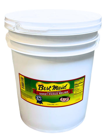 Best Maid Dill Pickle Sweet Relish, 640 Fl Oz, Foodservice Bulk, American Grown & Made, Ideal for Concession Stands