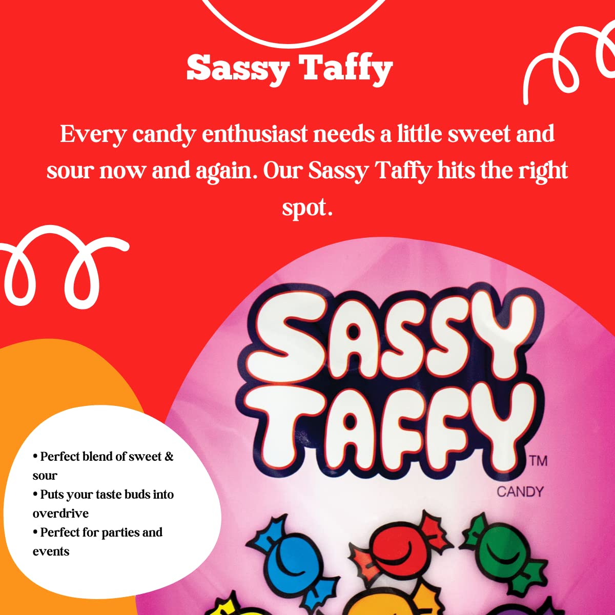 Taffy Town Saltwater Taffy- Pumpkin Pie | Gourmet Taffy| Nougat-Style Candy| Soft & Delicious| Sumer Snack Treats| Party Good Ca