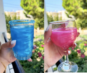 Twinkle My Drink Pink And Blue Premium Edible Glitter For Drinks | Gender Reveal Or Party Decorations | Baby Shower Decorations