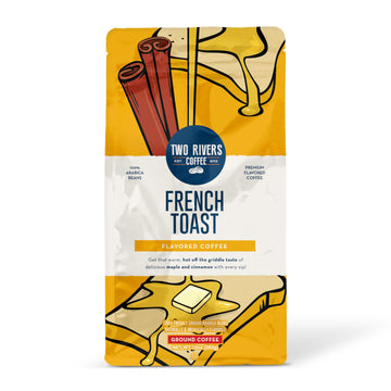 Two Rivers Coffee French Toast Flavored Ground Coffee, Perfectly Balanced, Always Smooth, Made with 100% Arabica Beans - Flavor 