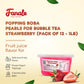 Fanale Popping Boba Pearls for Bubble Tea - Strawberry Flavor - 1 lb x 12 Pack