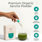 Yu Organic Sencha Green Tea Powder | Antioxidants & L-Theanine | 2.65 oz Pouch (100 Servings)