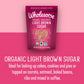 Wholesome Sweeteners 4-Pound, 64 Ounce, Organic Light Brown Sugar, Fair Trade, Non GMO, Gluten Free & Vegan, Sugar for Baking an