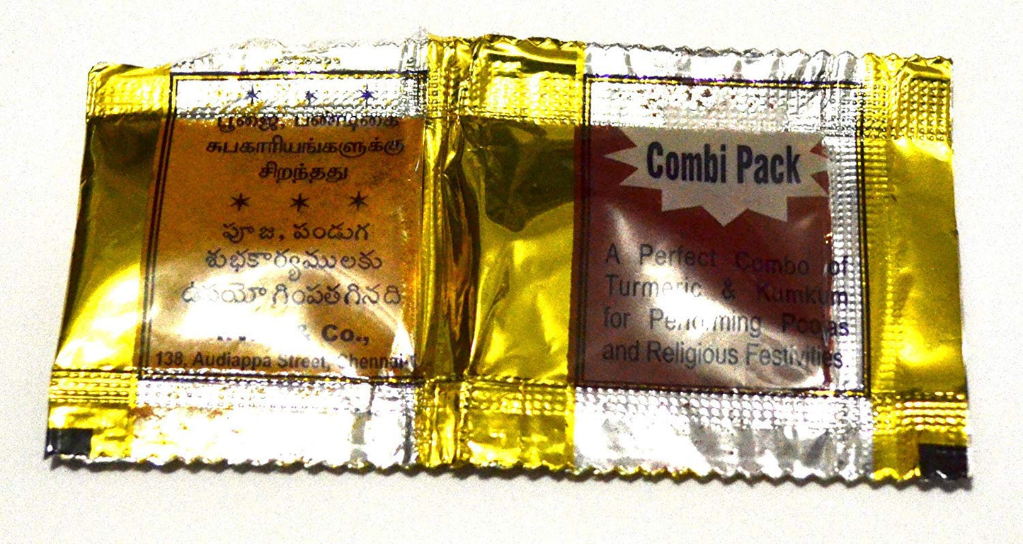 ?? Gopuram Turmeric And Kumkum Combo - 50 Packets