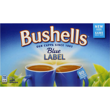 Australian Bushells Blue Label 50 Tagged Tea Bags