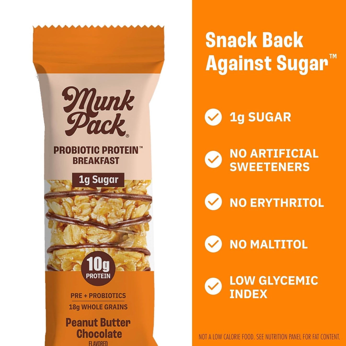 Munk Pack Sampler Pack Probiotic Protein Snack Bars Stocking Stuffers | 10g Plant Protein  1g Sugar  6g Fiber |Diabetic-Friendly Ideal Breakfast Bars - On-the-Go Snacks  Gluten-Free  Non-GMO | 5 Count