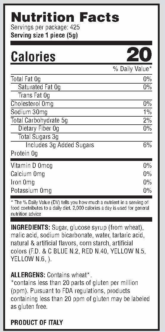 Zotz Fizz Power Candy Assorted - Fruit Flavored Hard Candy With A Fizzy Center | 5-Pound Bag, Single Pack | Gluten-Free