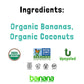Barnana Organic Chewy Banana Bites - Coconut - 3.5 Ounce - Delicious Barnana Potassium Rich Banana Snacks - Lunch Dinner Sports