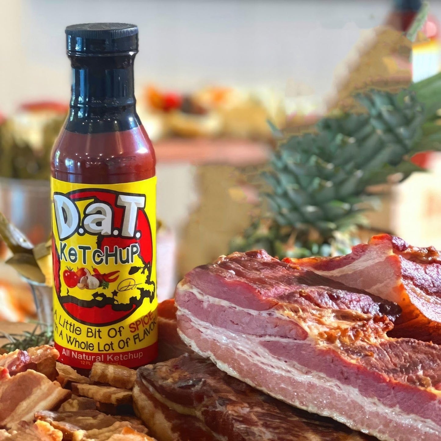 D.A.T. Ketchup, Gluten Free, No Msg, No Preservatives, All Natural, No High Fructose Corn Syrup, 12 Oz (1 Pack)