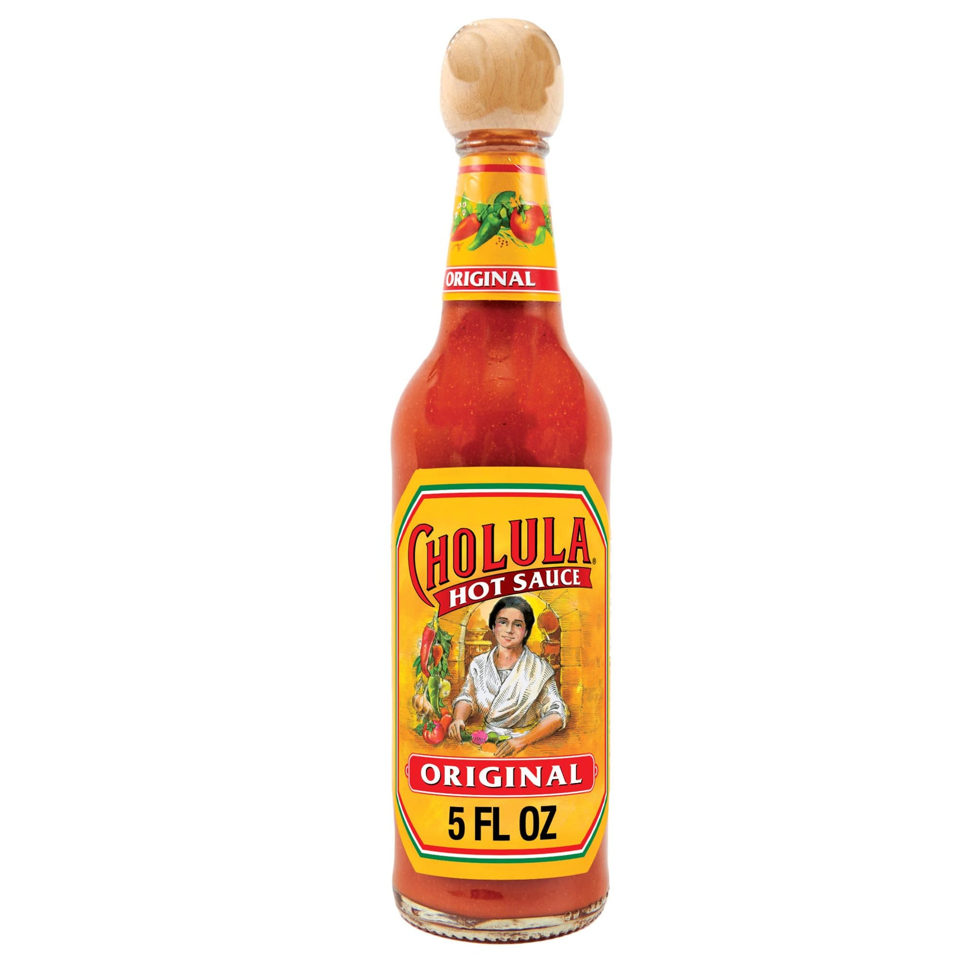 Cholula Hot Sauce, Original, Product of Mexico, Blend of Arbol & Piquin Peppers with Spices for Eggs, Rice, Tacos, Huevos Ranche