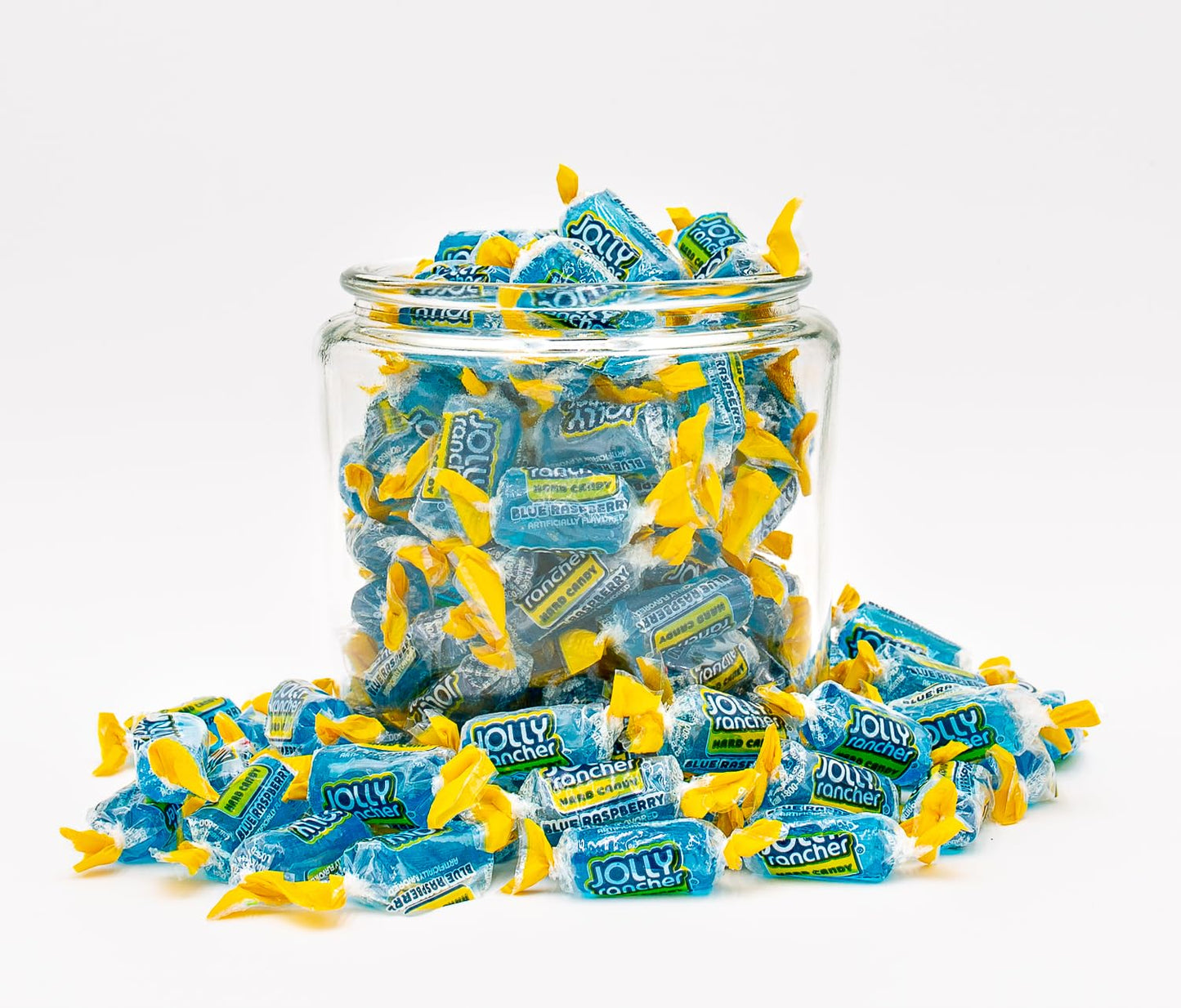 Blue Raspberry Jolly Rancher Hard Candy Original Flavor 1 Lb - Bulk Bag, Individually Wrapped (74 Pieces)