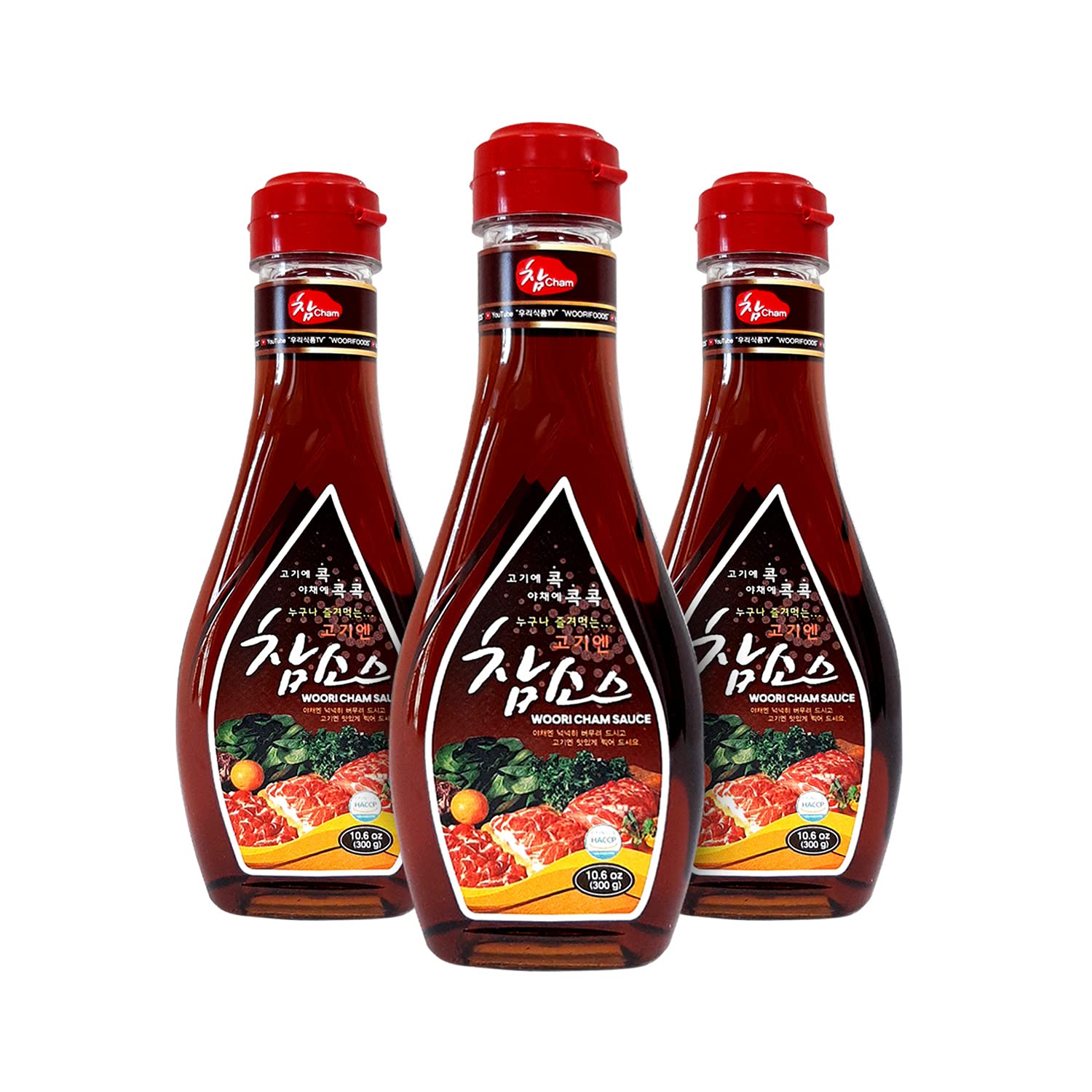 Woori Cham Sauce Korean Bbq Soy Sauce, #1 Steak Sauce In Korea, Magic Sauce For Korean Bbq, Kalbi, Bulgogi, And Pickles, (10.6Oz