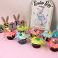 Grandys Candys Edible Easter Grass Bundle - Green Apple, Blueberry, Strawberry Flavors - 6 Individual Packages - 6 Count