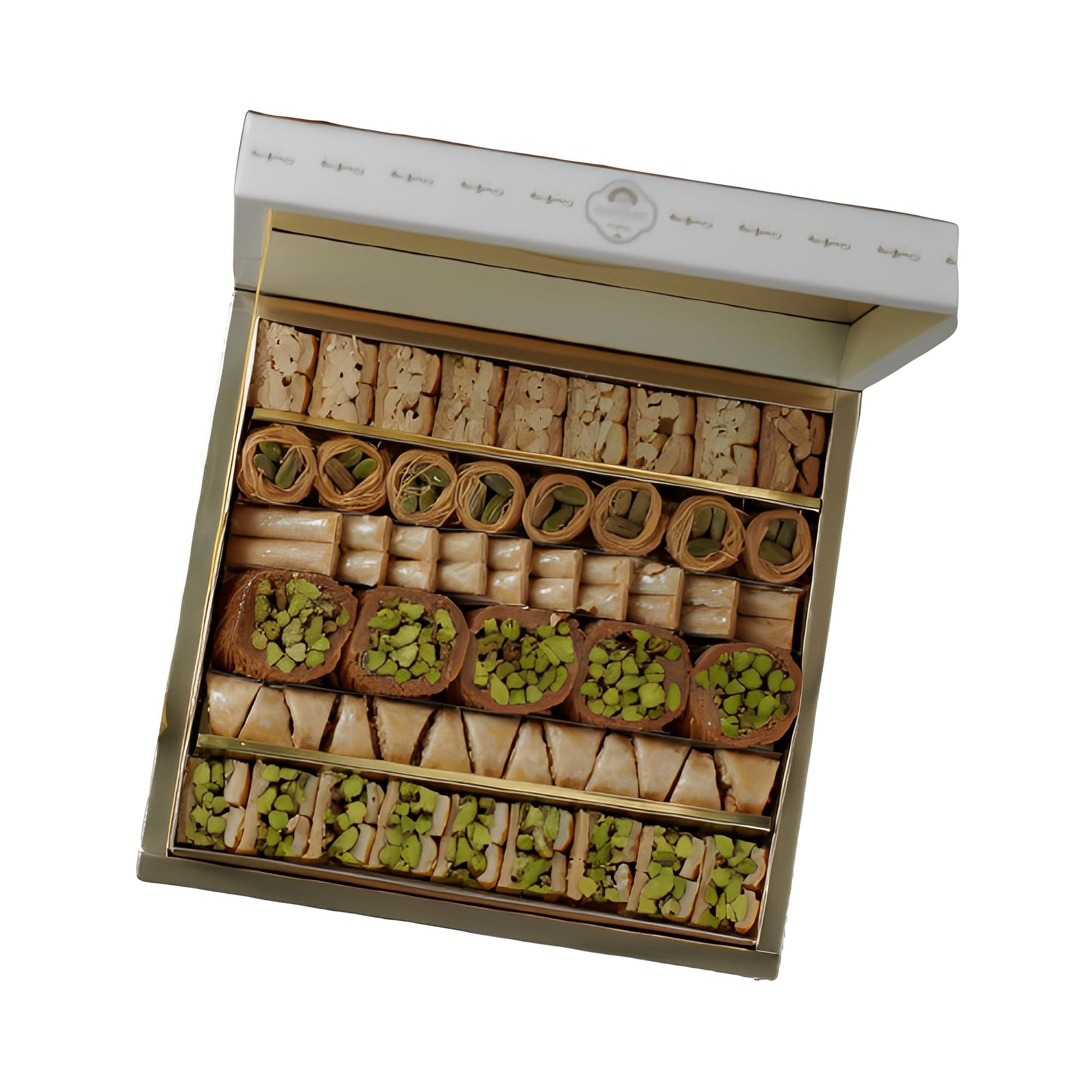 Zaitoune Pistachio & Cashew Mix Baklava 500g - Desserts Gift Box Perfect for Birthday, Father's and Mothers Day, New Year, Eid