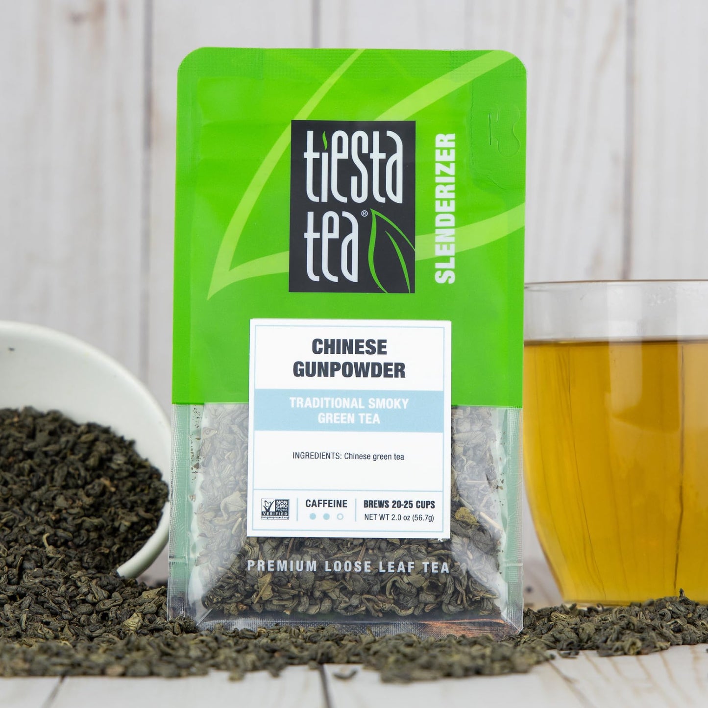 Tiesta Tea - Chinese Gunpowder | Traditional Smoky Green Tea | Premuim Aromatic Loose Leaf Tea Blend | Medium Caffeinated Green