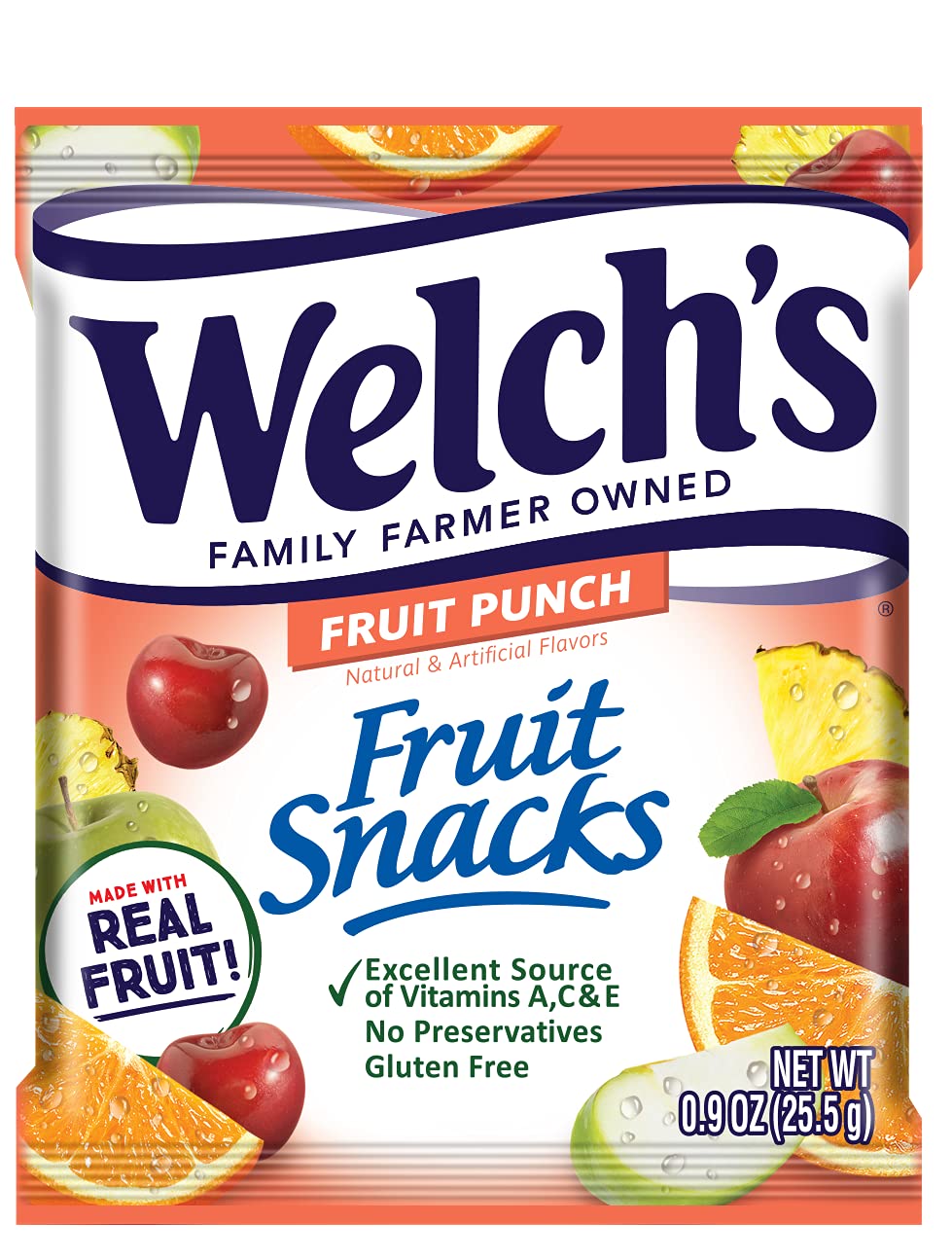 Welch'S Fruit Snacks, Fruit Punch & Island Fruits Variety Pack, Perfect Halloween Candy Bulk Pack, Gluten Free, 0.8 Oz Individua
