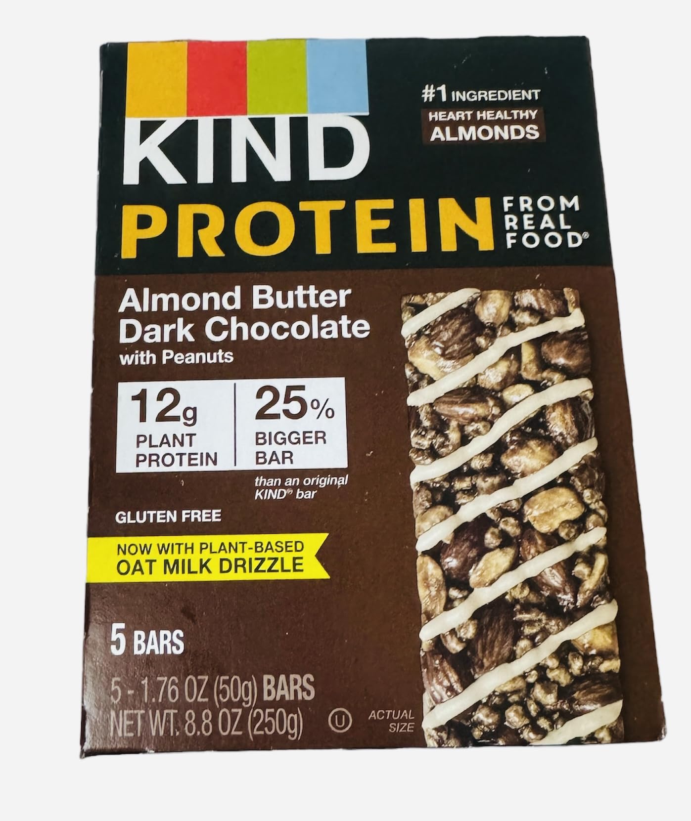 KIND Protein Bars Almond Butter Dark Chocolate 5 Count Pack of 1
