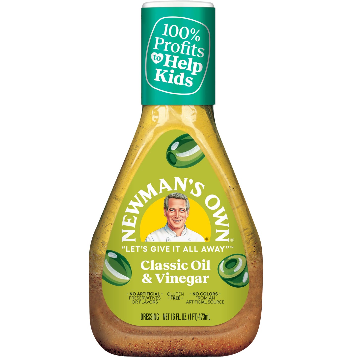 Newmans Own Oil & Vinegar Salad Dressing, 16 Fl Oz (Pack of 6)