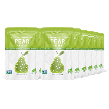 Natures Turn Freeze-Dried Fruit Snacks, Pear Crisps, Pack Of 12 (0.53 Oz Each)