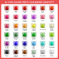 CAKESTAR Food Coloring Liquid, 36 Pack, Vibrant Neon Colors, 6ml Each, Perfect for Baking, Icing, DIY Crafts