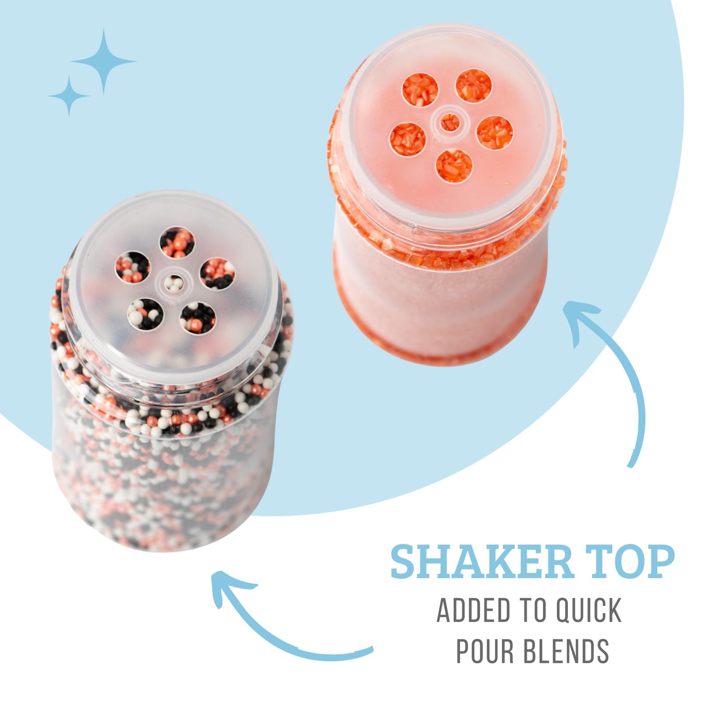 Sweets Indeed Sprinkles  Halloween Sprinkles  Candy Eyeballs  4 Pack  10.90 ounces  Edible Sprinkle Mix  Perfect for Cake Decorations  Baking  Ice Cream  Cookies  Cupcake Topper  10.90 ounces (Halloween)