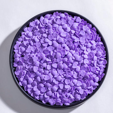 Purple Heart Sprinkles Valentine Jumbo Heart Sprinkles for Wedding Cake Decorating - 3.53 oz/100g. (Purple Heart)