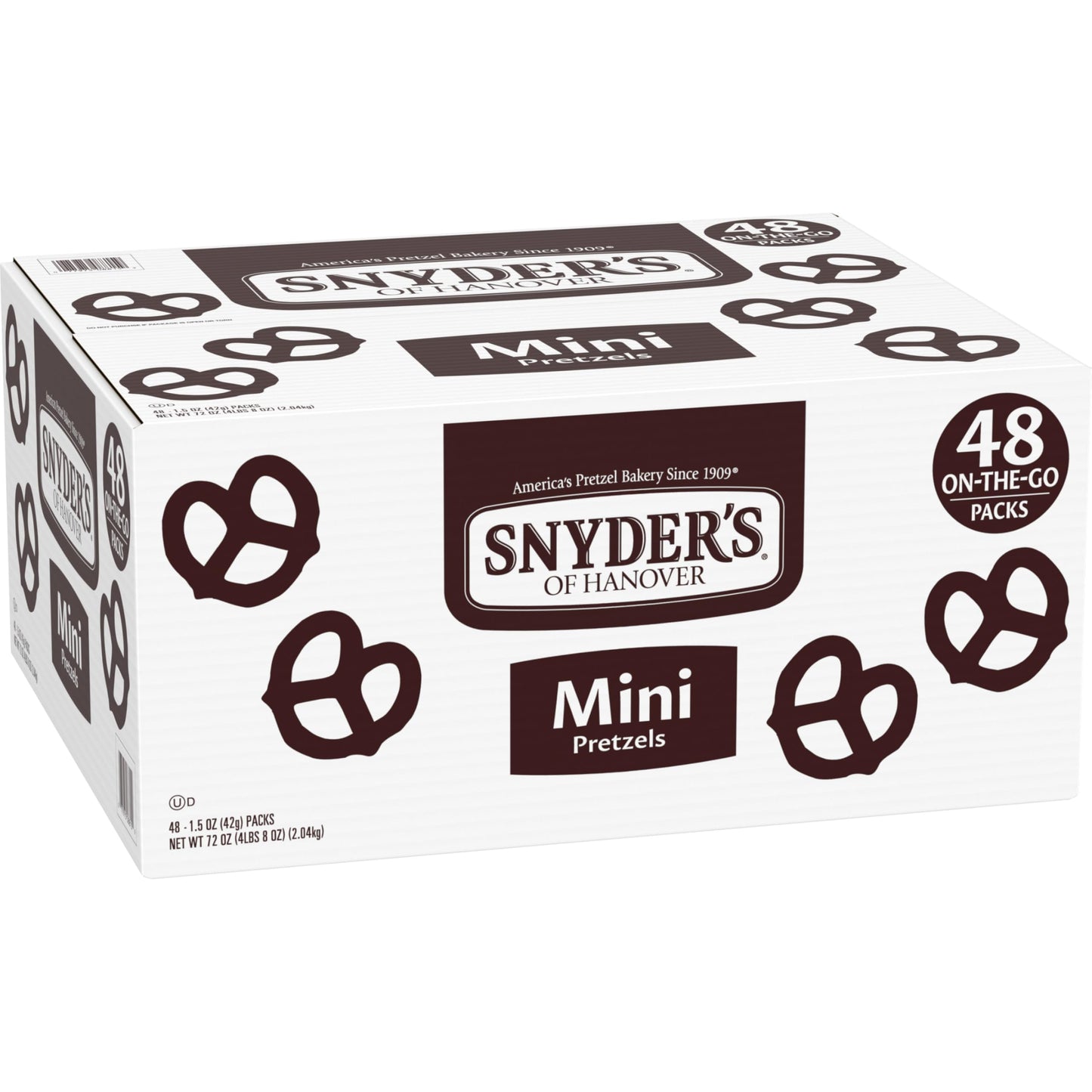 Snyders Of Hanover, Mini Pretzels, Individual Packs, 48 Ct